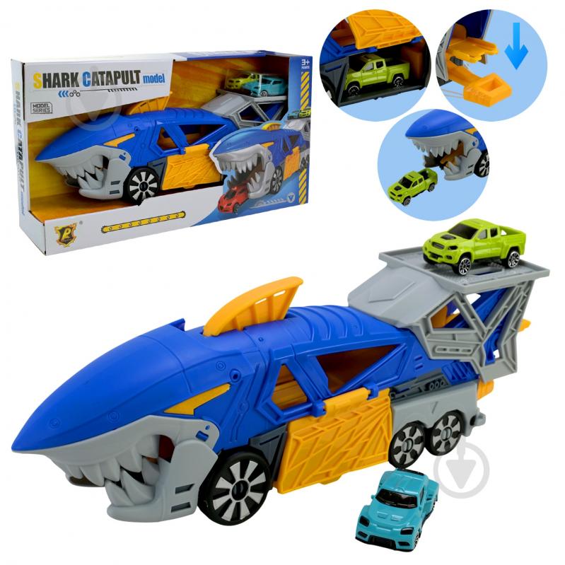 Трейлер с 2 машинками P932-A - фото 1