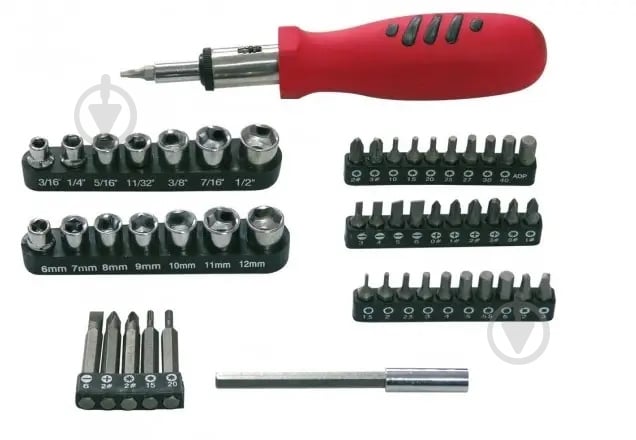 Отвертка со сменными насадками Mega 52 шт 10055 - фото 1 Отвертка со сменными насадками Mega 52 шт 10055 - фото 1