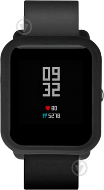 Накладка силіконова Amazfit Smart Band Bip black 459584 - фото 2