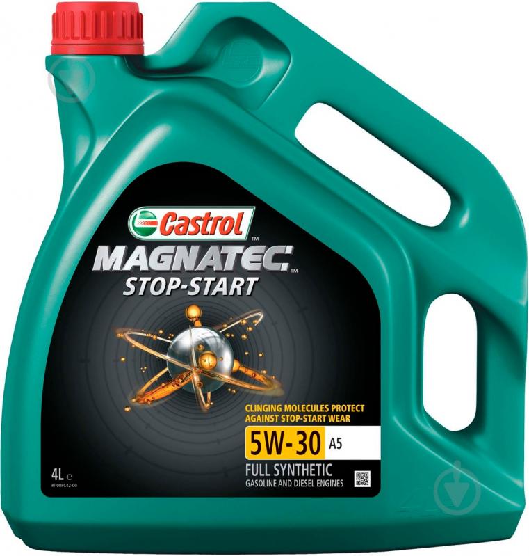 Моторна олива синтетична Castrol Magnatec Stop-Start A5 5W-30 4 л (20-MSS3A5N-4X4L) - фото 1 Моторна олива синтетична Castrol Magnatec Stop-Start A5 5W-30 4 л (20-MSS3A5N-4X4L) - фото 1