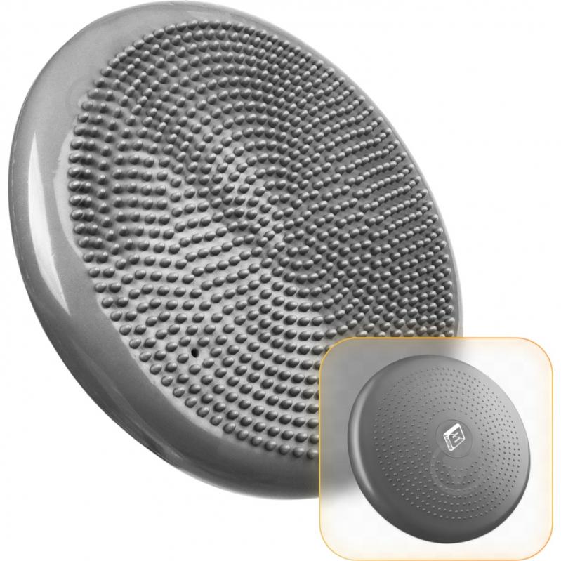 Подушка EasyFit балансировочная массажная 33 см серая EF-1840 - фото 1 Подушка EasyFit балансировочная массажная 33 см серая EF-1840 - фото 1