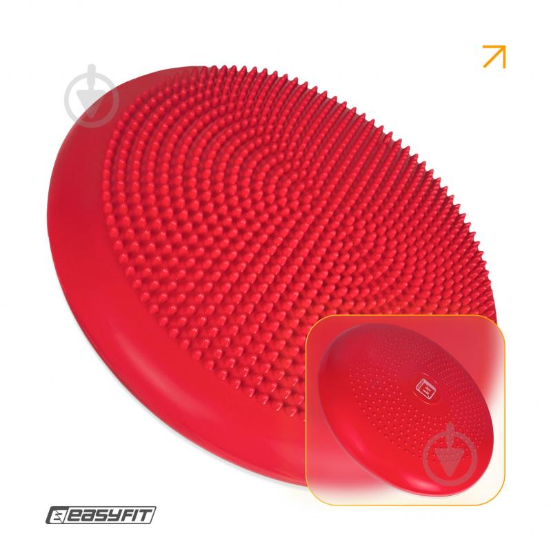 Подушка EasyFit балансировочная массажная 33 см красная EF-1840 - фото 2