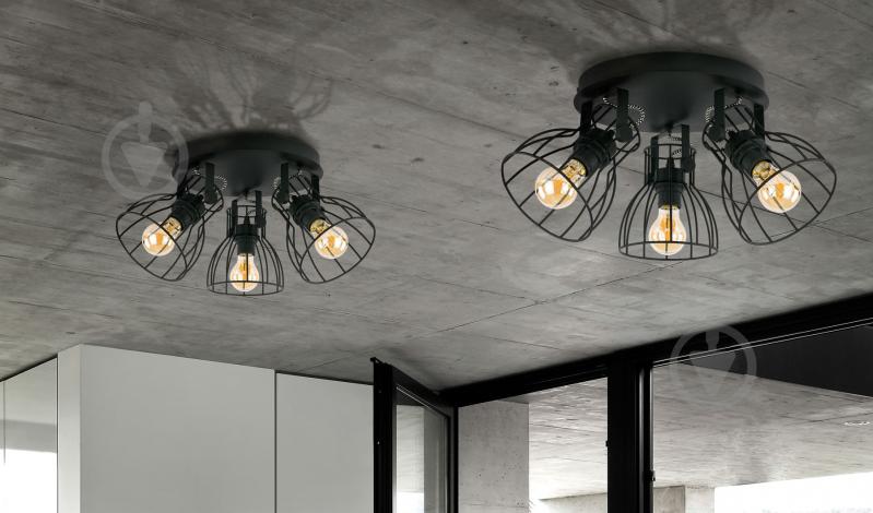 Спот TK Lighting Alano 2x60 Вт E27 чорний 2121 - фото 2