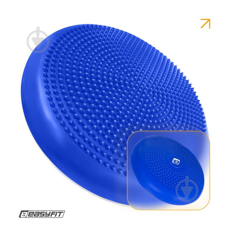 Подушка EasyFit балансировочная массажная 33 см синяя EF-1840 - фото 2
