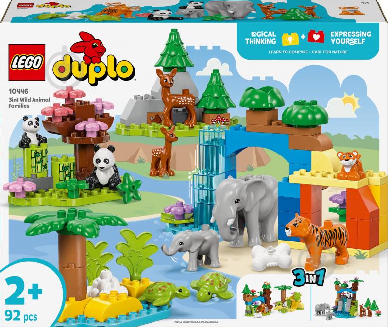 Конструктор LEGO DUPLO Сімейства диких тварин 3 в 1 10446 - фото 1