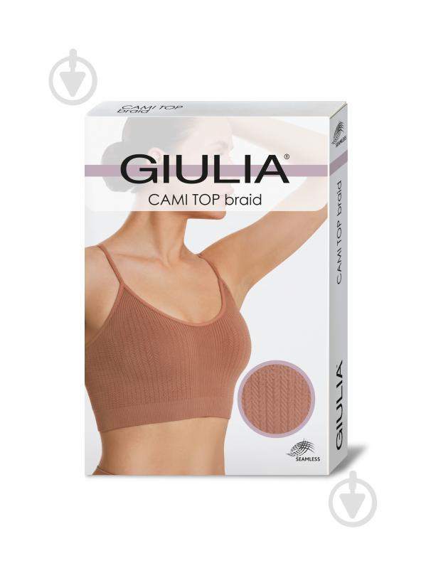 Топ-брасьер Giulia CAMI TOP BRAID р.SM ванильный - фото 1