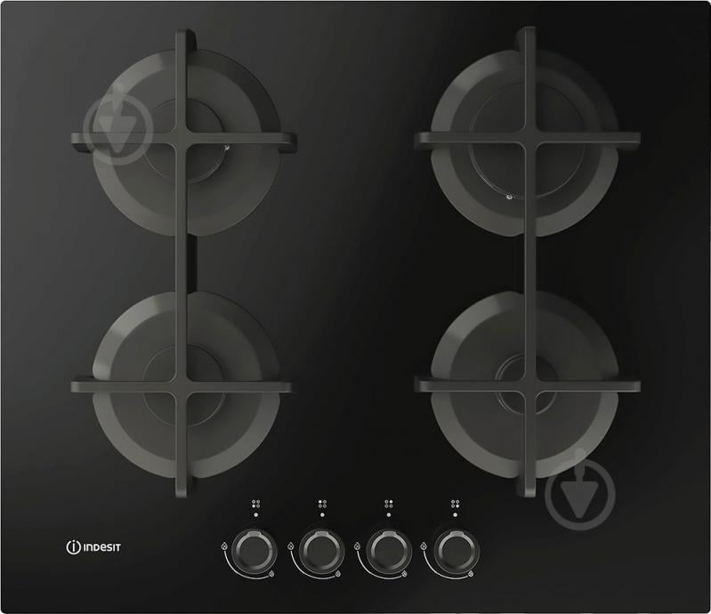 Варочная поверхность газовая Indesit ING 61T/BK 1 - фото 1