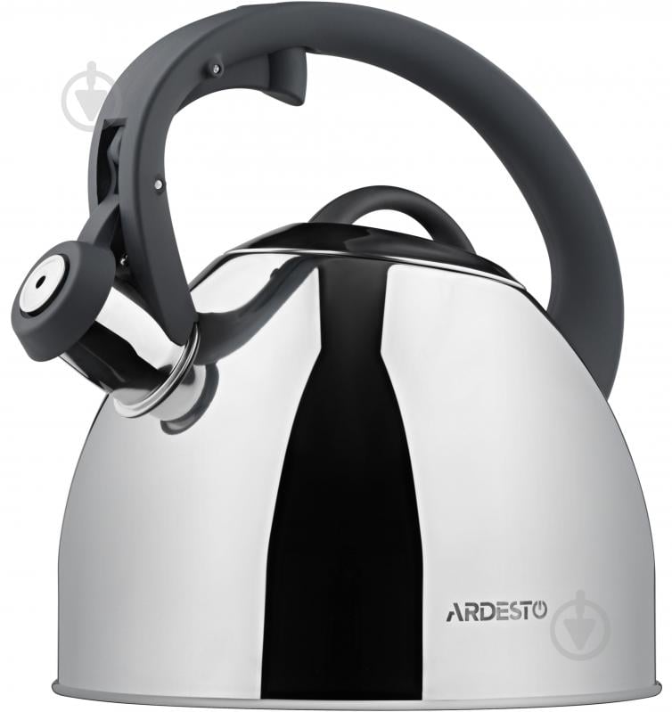 Чайник Ardesto Black Mars 2,5л нержавеющая сталь AR1947KS - фото 1