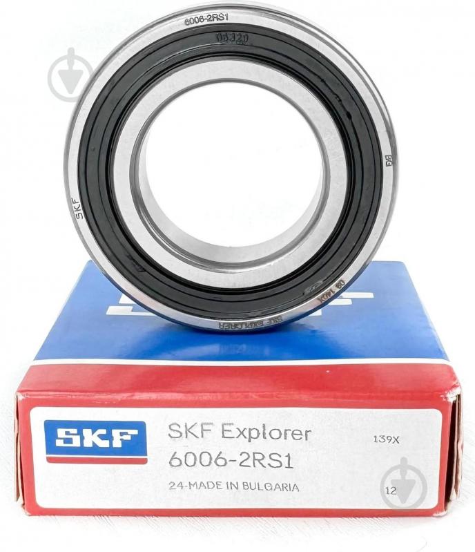Подшипник SKF радиальный шариковый 6006 2RS - фото 1 Подшипник SKF радиальный шариковый 6006 2RS - фото 1