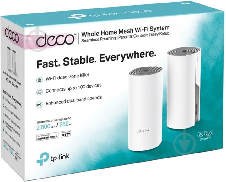 Wi-Fi-система TP-Link Deco E4 (2-pack) - фото 5