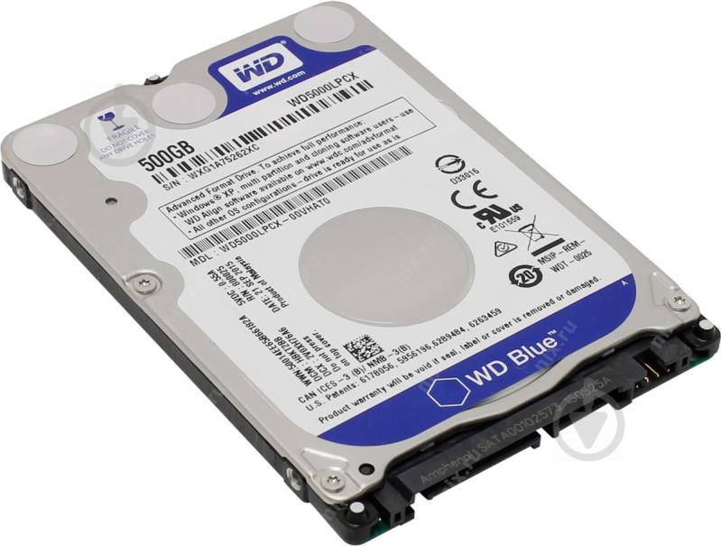 Жесткий диск Western Digital 500 ГБ 2,5" SATA III (WD5000LPCX_) blue - фото 2