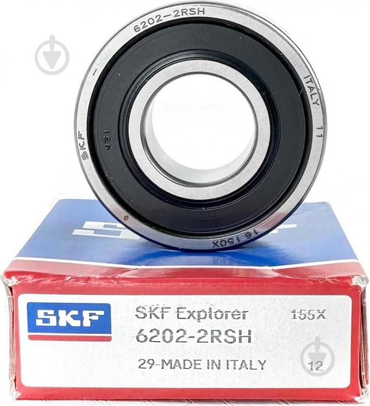 Подшипник SKF радиальный шариковый 6202 2RS - фото 1 Подшипник SKF радиальный шариковый 6202 2RS - фото 1