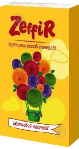 Носові хустинки кишеньки ZEFFIR Квітковий настрій 10 шт. - фото 1