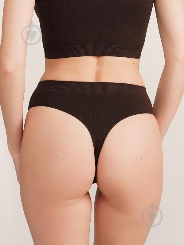 Труси жіночі Giulia STRING BRIEFS BRAID S-M шоколад - фото 3 Труси жіночі Giulia STRING BRIEFS BRAID S-M шоколад - фото 3