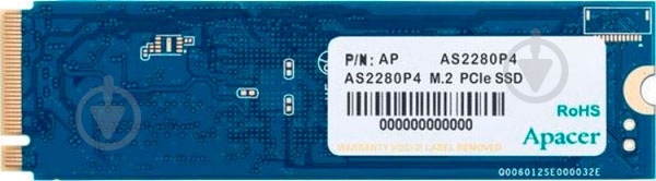 SSD-накопитель Apacer 256GB M.2 PCI Express 3.0 x4 3D TLC (AP256GAS2280P4-1) - фото 2