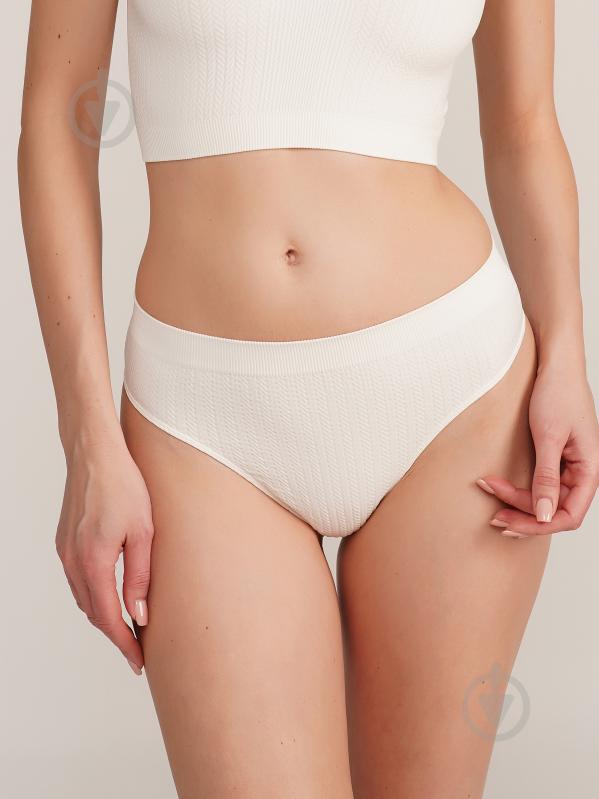 Трусы женские Giulia STRING BRIEFS BRAID S-M ваниль - фото 2