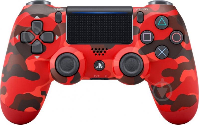 Геймпад бездротовий Sony PlayStation Dualshock v2 (9950004) red camouflage - фото 1