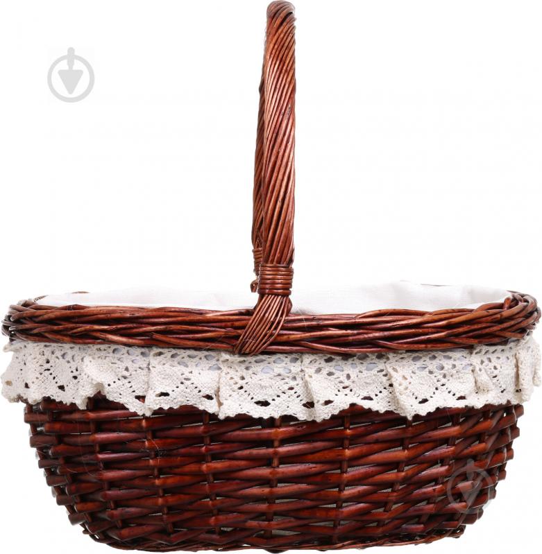 Корзина плетеная с текстилем Tony Bridge Basket 33x28x15/35 см ESTR14-7-2 - фото 2