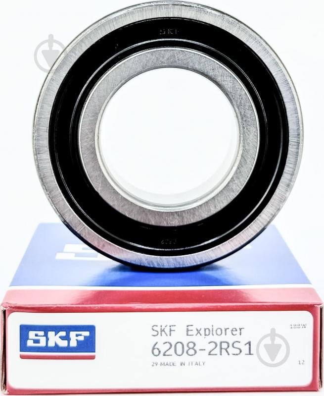 Подшипник SKF радиальный шариковый 6208 2RS - фото 1 Подшипник SKF радиальный шариковый 6208 2RS - фото 1