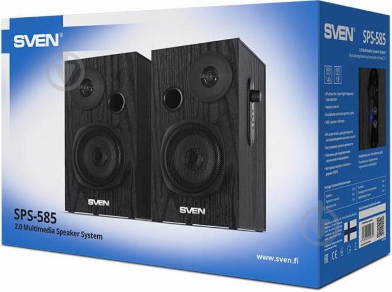 Акустична система Sven SPS-585 2.0 black - фото 4 Акустична система Sven SPS-585 2.0 black - фото 4