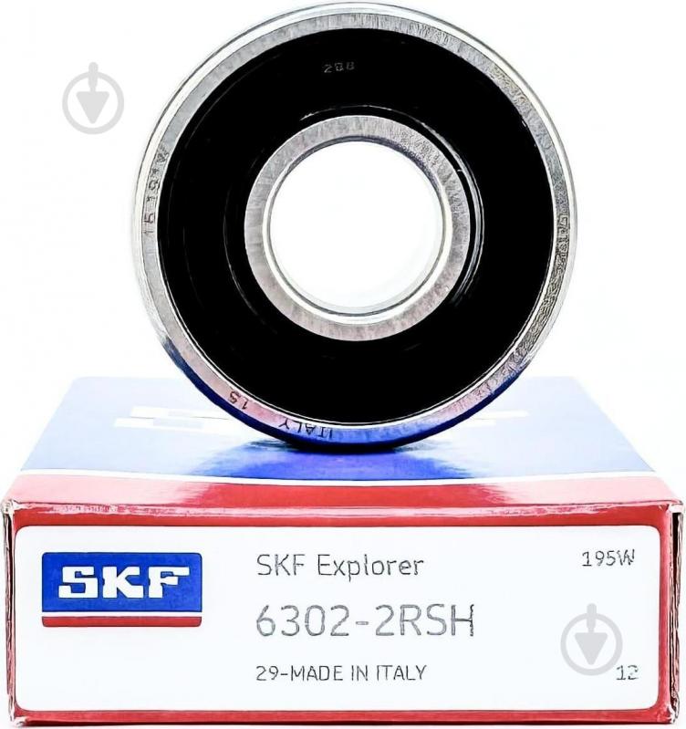 Подшипник SKF радиальный шариковый 6302 2RS - фото 1 Подшипник SKF радиальный шариковый 6302 2RS - фото 1