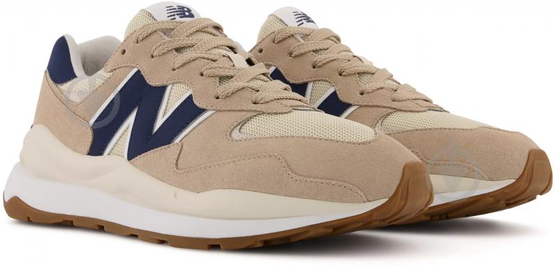 Кроссовки мужские New Balance M5740CBB р.42,5 бежевые с синим - фото 4