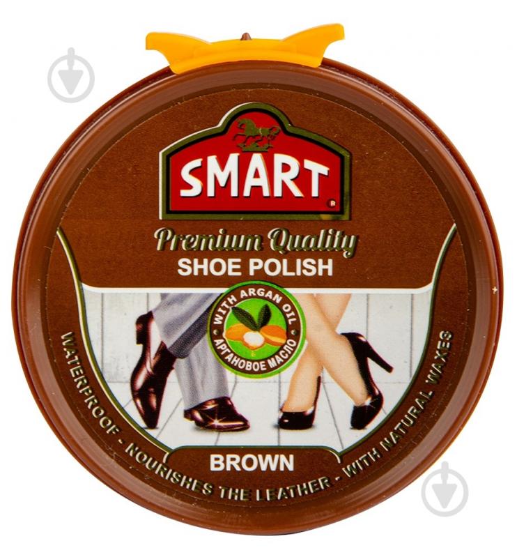 Паста Smart SHOE POLISH BROWN 50 мл коричневый - фото 1