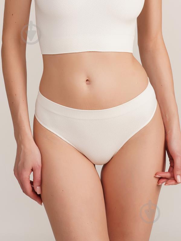 Трусы женские Giulia STRING BRIEFS GRAIN S-M ваниль - фото 2 Трусы женские Giulia STRING BRIEFS GRAIN S-M ваниль - фото 2