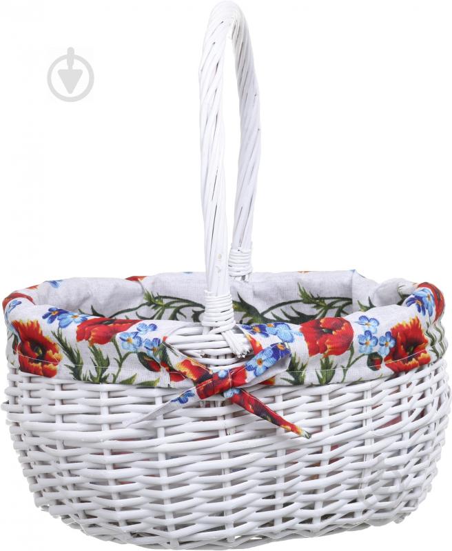 Корзина плетеная с текстилем Tony Bridge Basket 37x31x18/41 см Easter 19-1 - фото 2