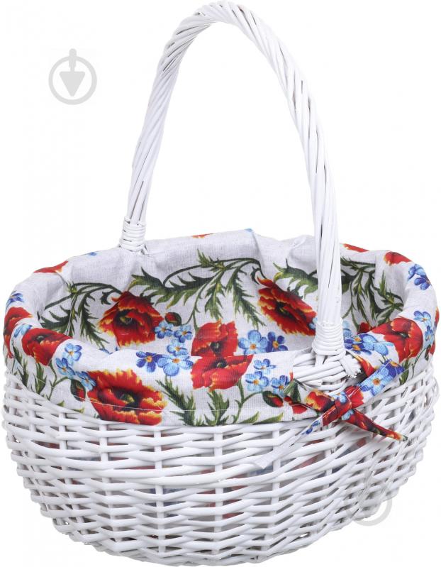 Корзина плетеная с текстилем Tony Bridge Basket 37x31x18/41 см Easter 19-1 - фото 1