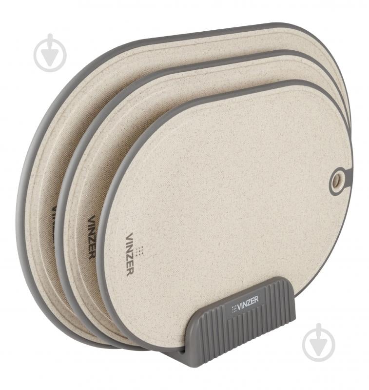 Набор досок разделочных с подставкой Vinzer с подставкой 50548 - фото 1 Набор досок разделочных с подставкой Vinzer с подставкой 50548 - фото 1