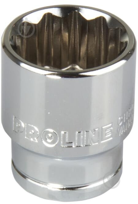 Головка дванадцятигранна 32 мм 1/2 CrV Proline 1 шт. 18595 - фото 1 Головка дванадцятигранна 32 мм 1/2 CrV Proline 1 шт. 18595 - фото 1