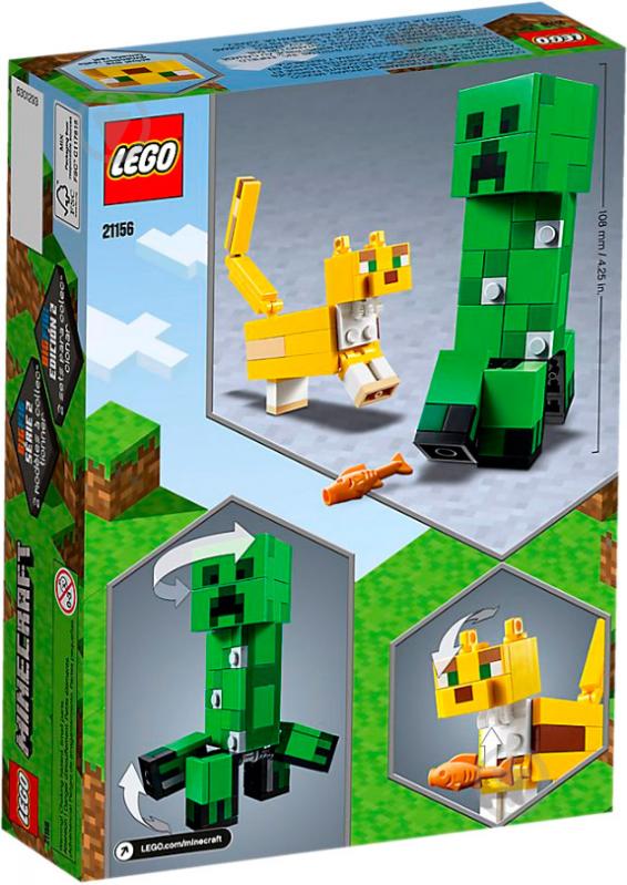 Конструктор LEGO Minecraft Кріпер та оцелот 21156 - фото 2