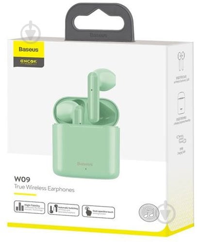 Bluetooth-гарнітура BASEUS Encok True Wireless Earphones W09 green (NGW09-06) - фото 6