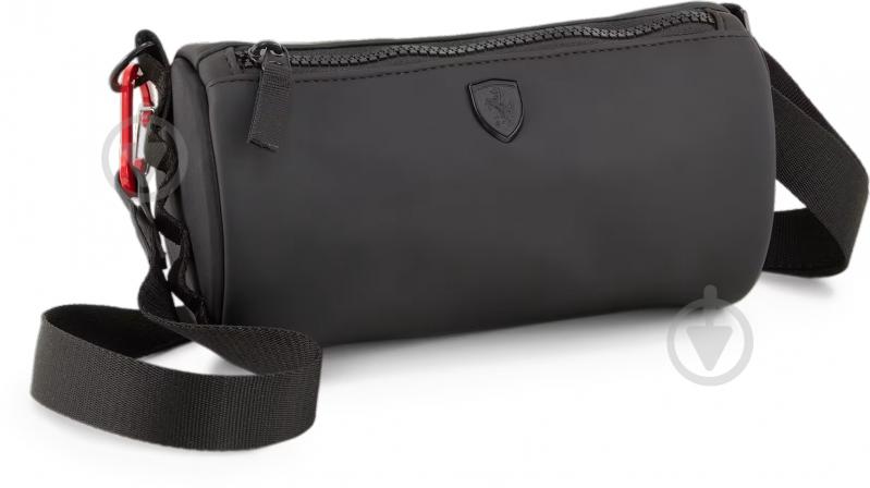 Сумка через плече Puma FERRARI STYLE WOMEN'S MINI BARREL BAG 09067101 1,5 л чорний - фото 1