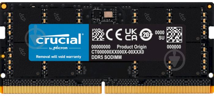 Оперативная память Crucial DDR5 SDRAM 16 GB (1x16GB) 5200 MHz (CT16G52C42S5) - фото 1