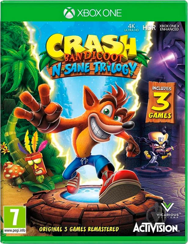 Гра Xbox Crash Bandicoot N'sane Trilogy (Xbox One, англійська версія) - фото 1