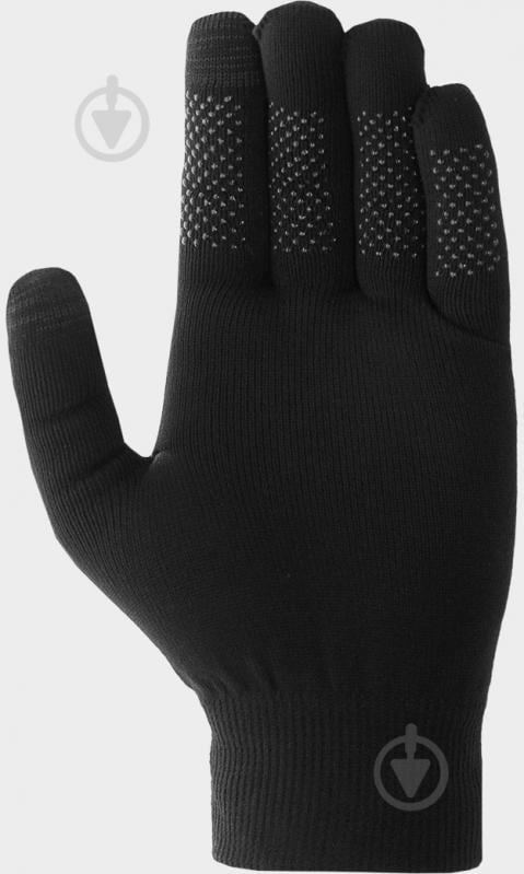 Рукавички 4F GLOVES CAS U049 4FAW23AGLOU049-20S р.S-M чорний - фото 2