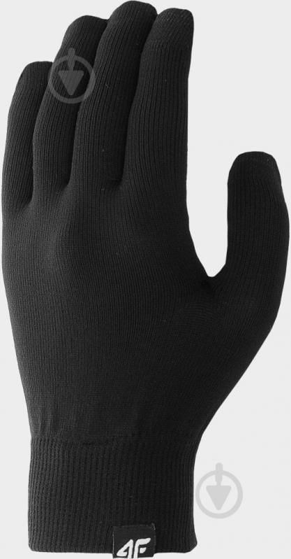 Рукавички 4F GLOVES CAS U049 4FAW23AGLOU049-20S р.S-M чорний - фото 1