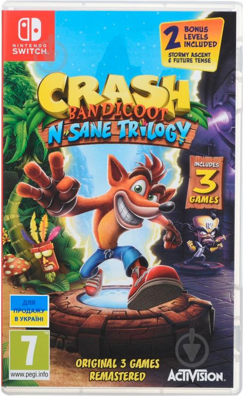 Гра Sony Crash Bandicoot N'sane Trilogy (Nintendo Switch, англійська версія) - фото 1