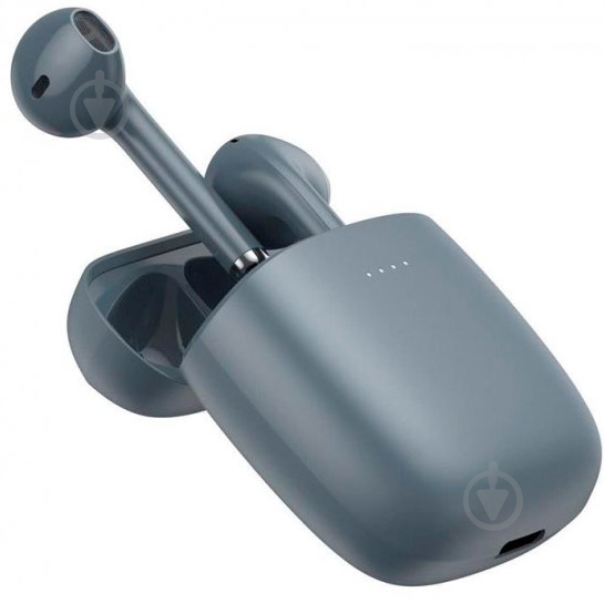 Bluetooth-гарнитура BASEUS Encok TWS W04 Pro grey (NGW04P-0G) - фото 3