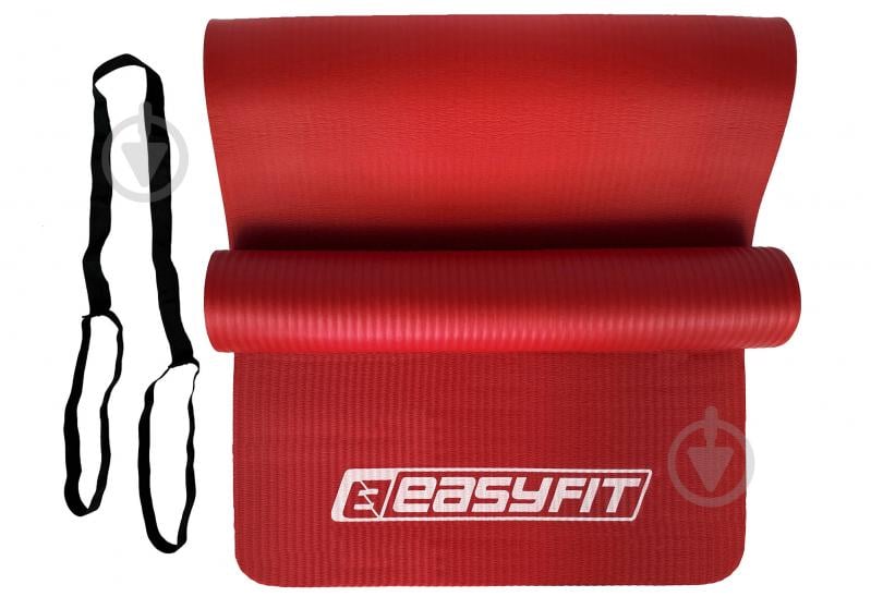 Килимок для йоги EasyFit EF-1919 червоний - фото 2