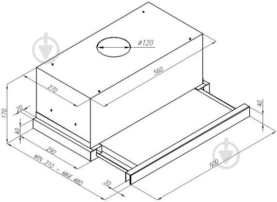 Витяжка Perfelli TL 6410 W - фото 9