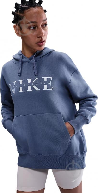 Джемпер Nike W NSW PHNX FLC PO Hood GLS IH4054-433 р.XL синий - фото 4 Джемпер Nike W NSW PHNX FLC PO Hood GLS IH4054-433 р.XL синий - фото 4