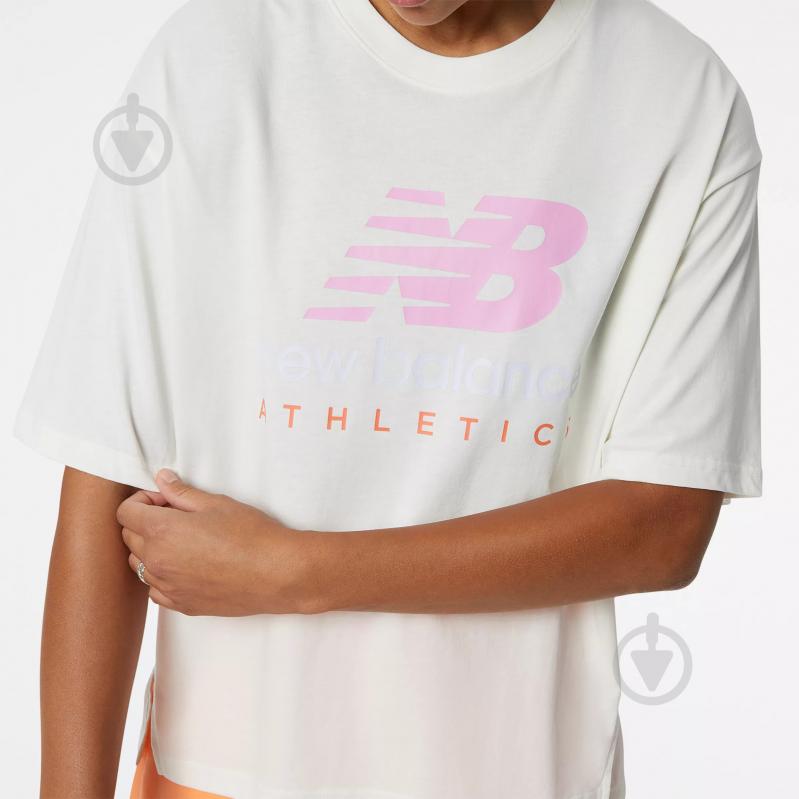 Футболка New Balance WT21503SST р.S бежевий - фото 4