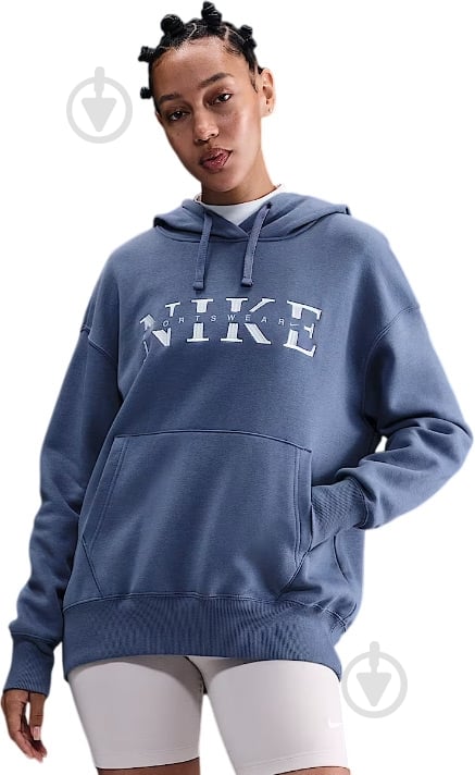 Джемпер Nike W NSW PHNX FLC PO Hood GLS IH4054-433 р.XS синий - фото 1 Джемпер Nike W NSW PHNX FLC PO Hood GLS IH4054-433 р.XS синий - фото 1