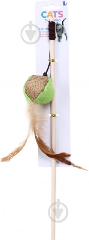 Дражнилка для котів 40 см різнокольоровий (491001560) - фото 2 Дражнилка для котів 40 см різнокольоровий (491001560) - фото 2