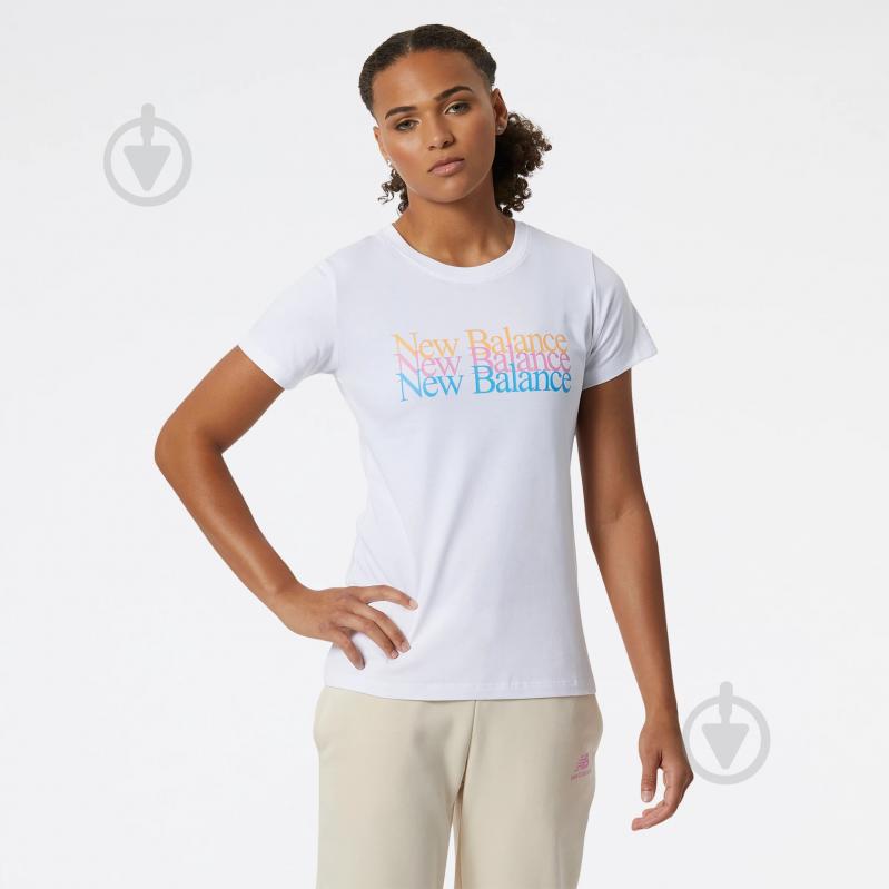 Футболка New Balance ESSENTIALS CELEBRATE WT21507WT р.S белый - фото 1 Футболка New Balance ESSENTIALS CELEBRATE WT21507WT р.S белый - фото 1