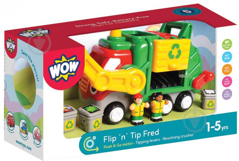 Игрушка Wow Мусоровоз Flip 'n' Tip Fred 01018 - фото 6