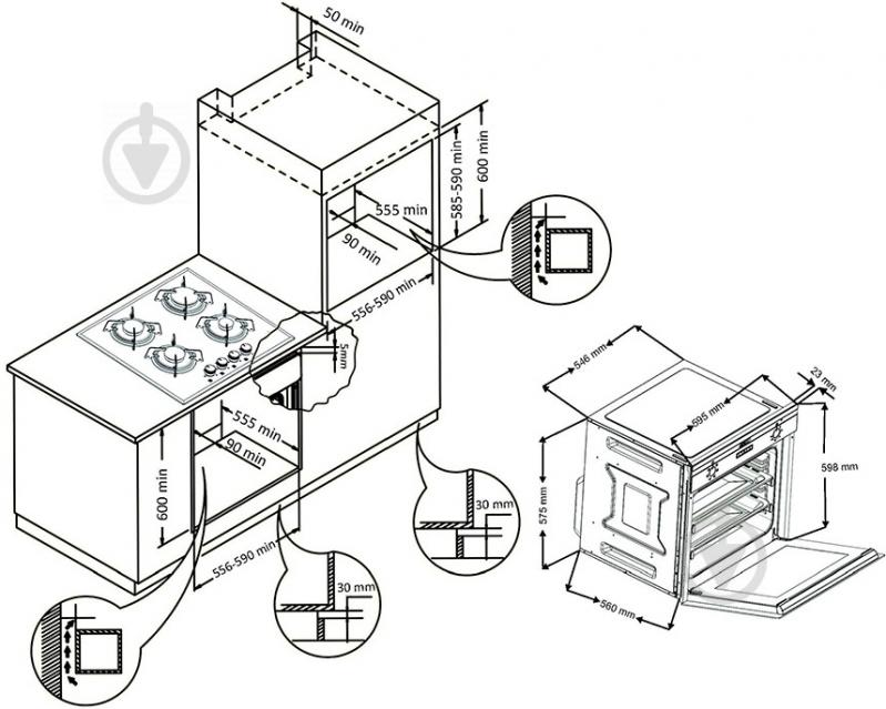 Духова шафа Perfelli BOE 660 B - фото 11